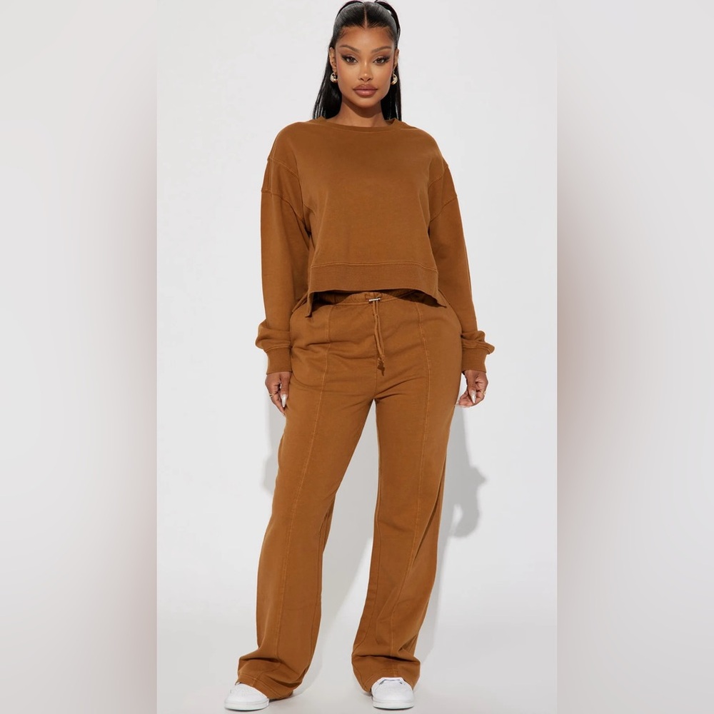 Fashion Nova-Stephanie Vintage Wash Pant Set